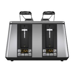 Hotpoint TT44EUP0UK Ultimate Collection 4 Slot Digital Toaster in  Polished Chrome